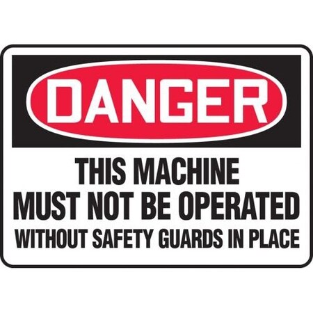 OSHA DANGER SAFETY SIGN THIS MEQM132VA